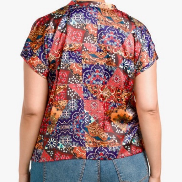 NICOLE MILLER PLUS SIZE BLOUSE 3X - Picture 2 of 6